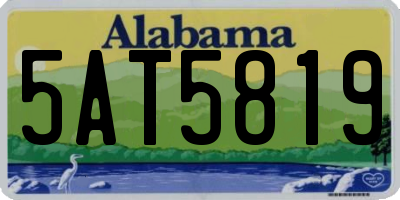 AL license plate 5AT5819