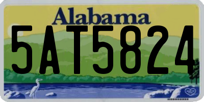 AL license plate 5AT5824