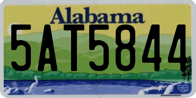 AL license plate 5AT5844