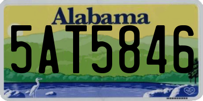 AL license plate 5AT5846