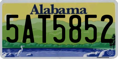 AL license plate 5AT5852
