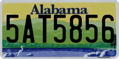 AL license plate 5AT5856