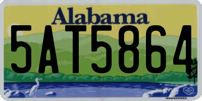 AL license plate 5AT5864