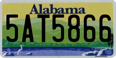 AL license plate 5AT5866