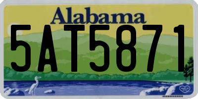 AL license plate 5AT5871