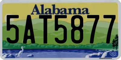 AL license plate 5AT5877