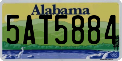 AL license plate 5AT5884