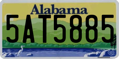 AL license plate 5AT5885