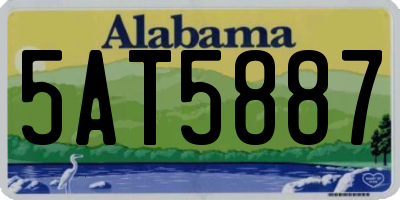 AL license plate 5AT5887