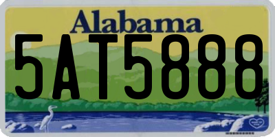 AL license plate 5AT5888