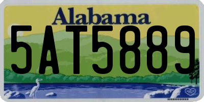 AL license plate 5AT5889