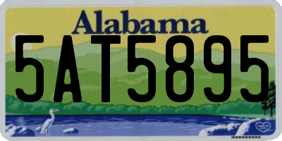 AL license plate 5AT5895