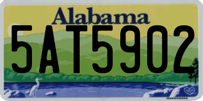 AL license plate 5AT5902