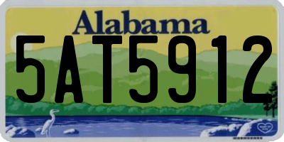 AL license plate 5AT5912