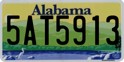 AL license plate 5AT5913