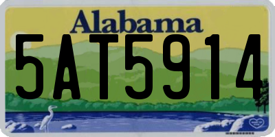 AL license plate 5AT5914