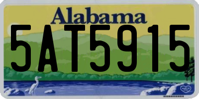 AL license plate 5AT5915