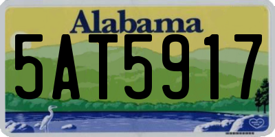 AL license plate 5AT5917