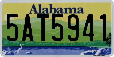AL license plate 5AT5941