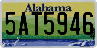 AL license plate 5AT5946