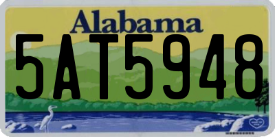 AL license plate 5AT5948