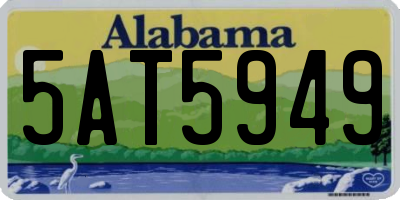 AL license plate 5AT5949