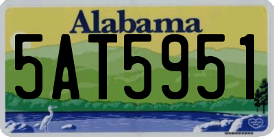 AL license plate 5AT5951
