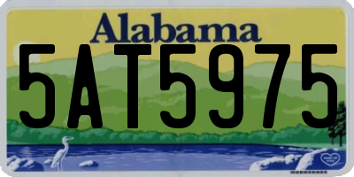 AL license plate 5AT5975