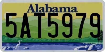 AL license plate 5AT5979