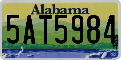 AL license plate 5AT5984