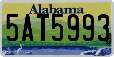 AL license plate 5AT5993