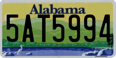 AL license plate 5AT5994