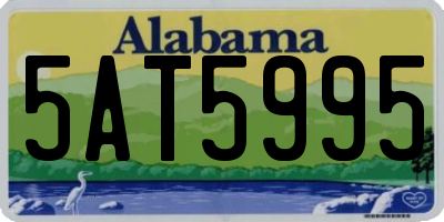 AL license plate 5AT5995