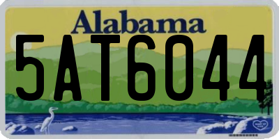 AL license plate 5AT6044