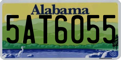 AL license plate 5AT6055