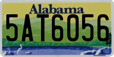 AL license plate 5AT6056