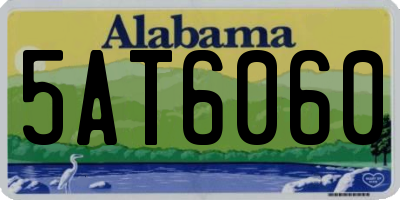 AL license plate 5AT6060