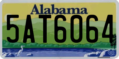 AL license plate 5AT6064