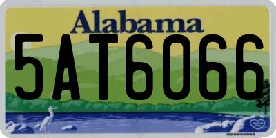 AL license plate 5AT6066