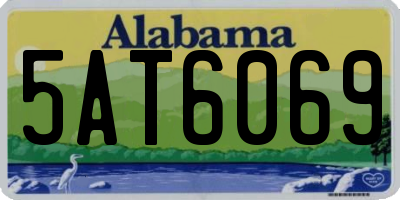 AL license plate 5AT6069