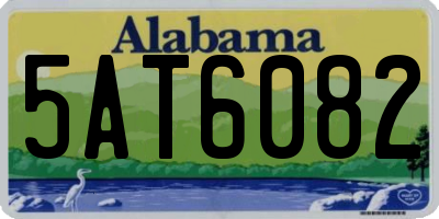 AL license plate 5AT6082