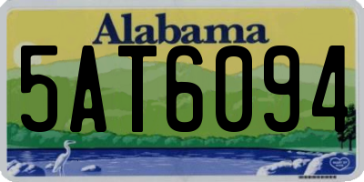 AL license plate 5AT6094
