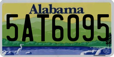 AL license plate 5AT6095