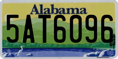 AL license plate 5AT6096