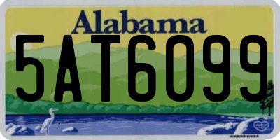 AL license plate 5AT6099