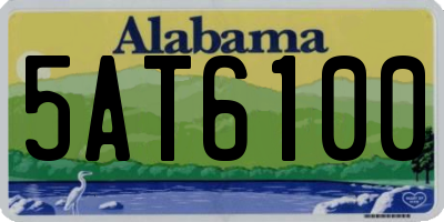 AL license plate 5AT6100