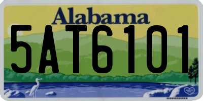 AL license plate 5AT6101