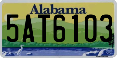 AL license plate 5AT6103