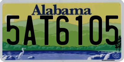 AL license plate 5AT6105