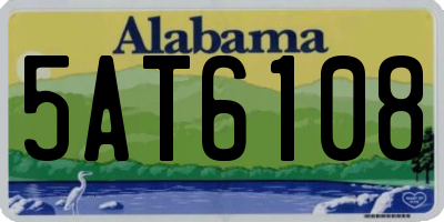 AL license plate 5AT6108
